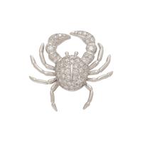 TIFFANY & CO., DIAMOND AND PLATINUM CRAB BROOCH