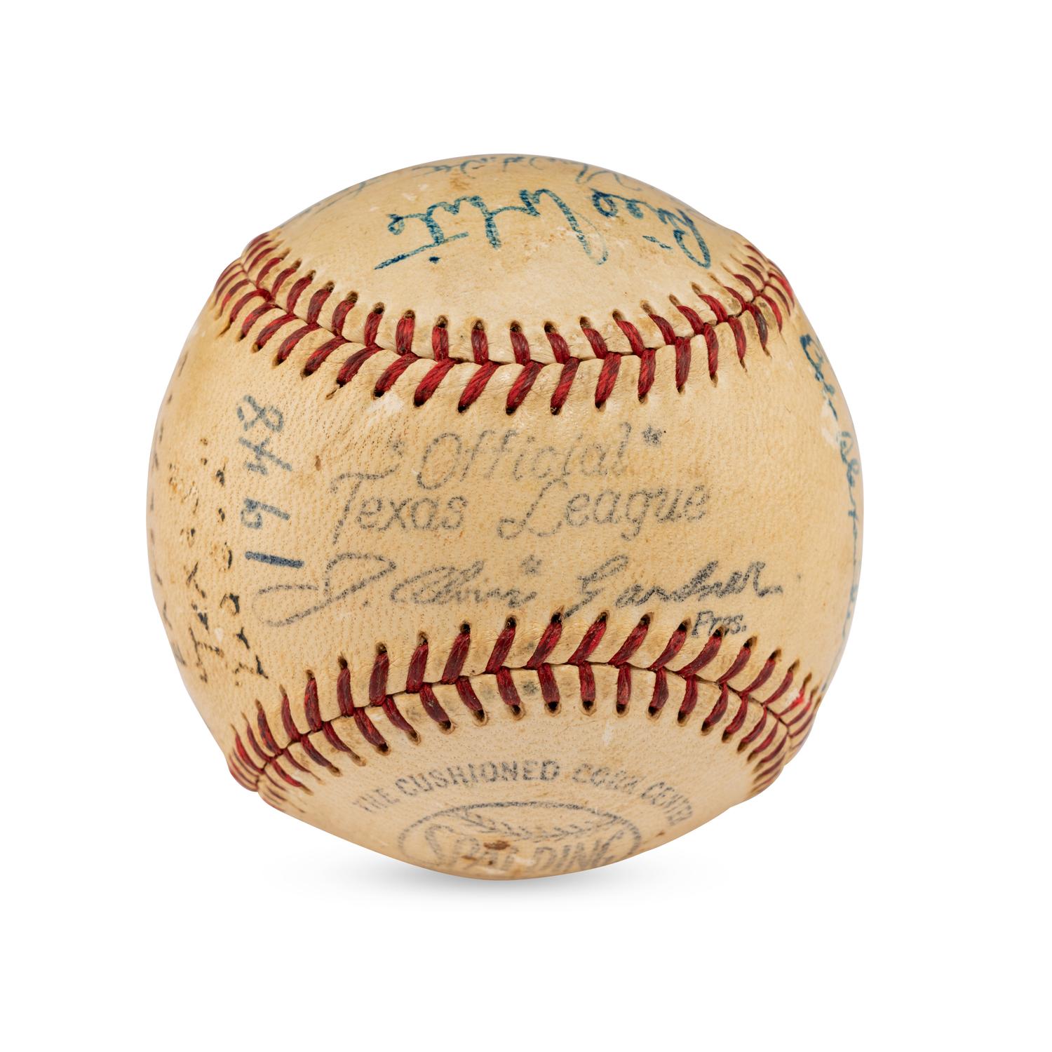 A 1948 Beaumont Exporters Team Signed Autograph Baseball