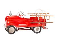 A 'City Fire Department' Pressed Steel Fire Truck Pedal Car