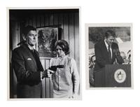 [PRESIDENTS] Photographs and ephemera related to Presidents Kennedy, FDR, Truman, and Reagan.