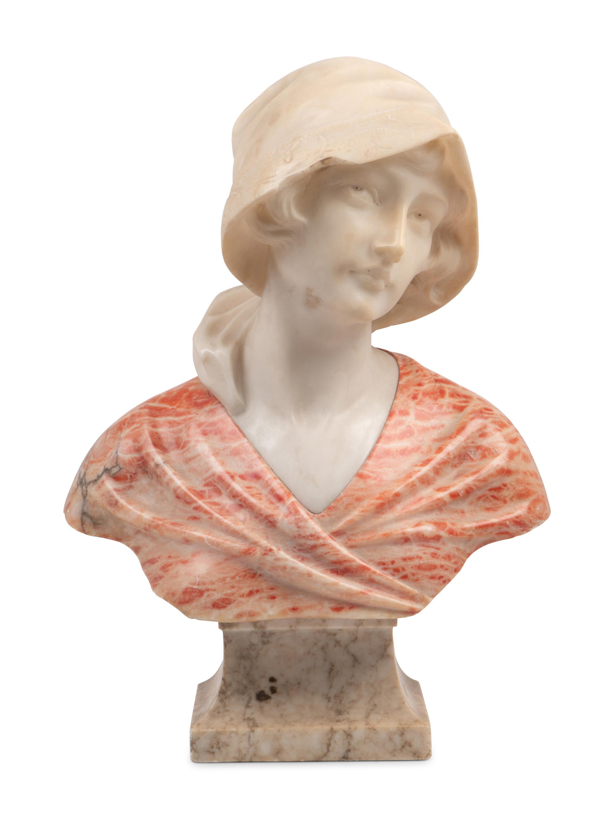 An Italian Alabaster Bust