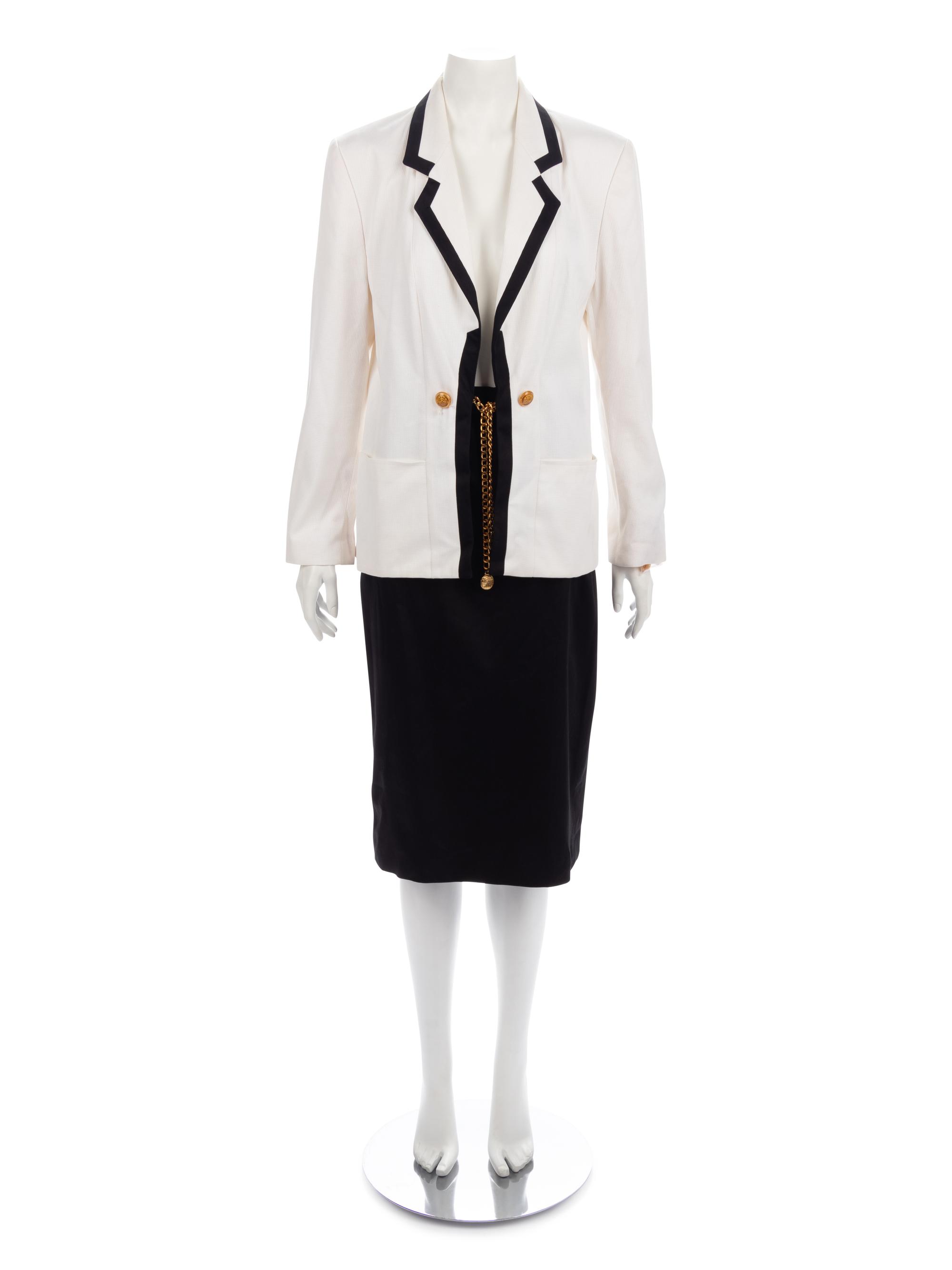 Two Louis Feraud Skirt Ensembles, 1980-90s