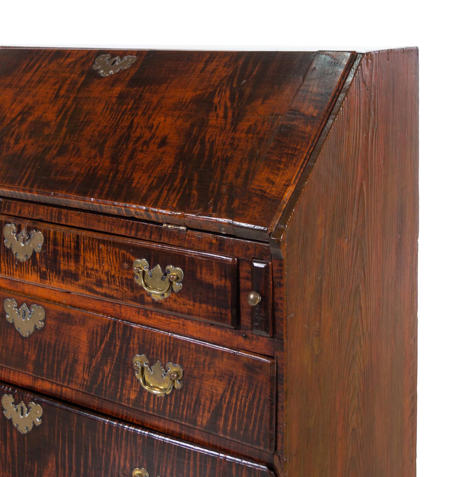 A Federal Maple Slant Front Desk