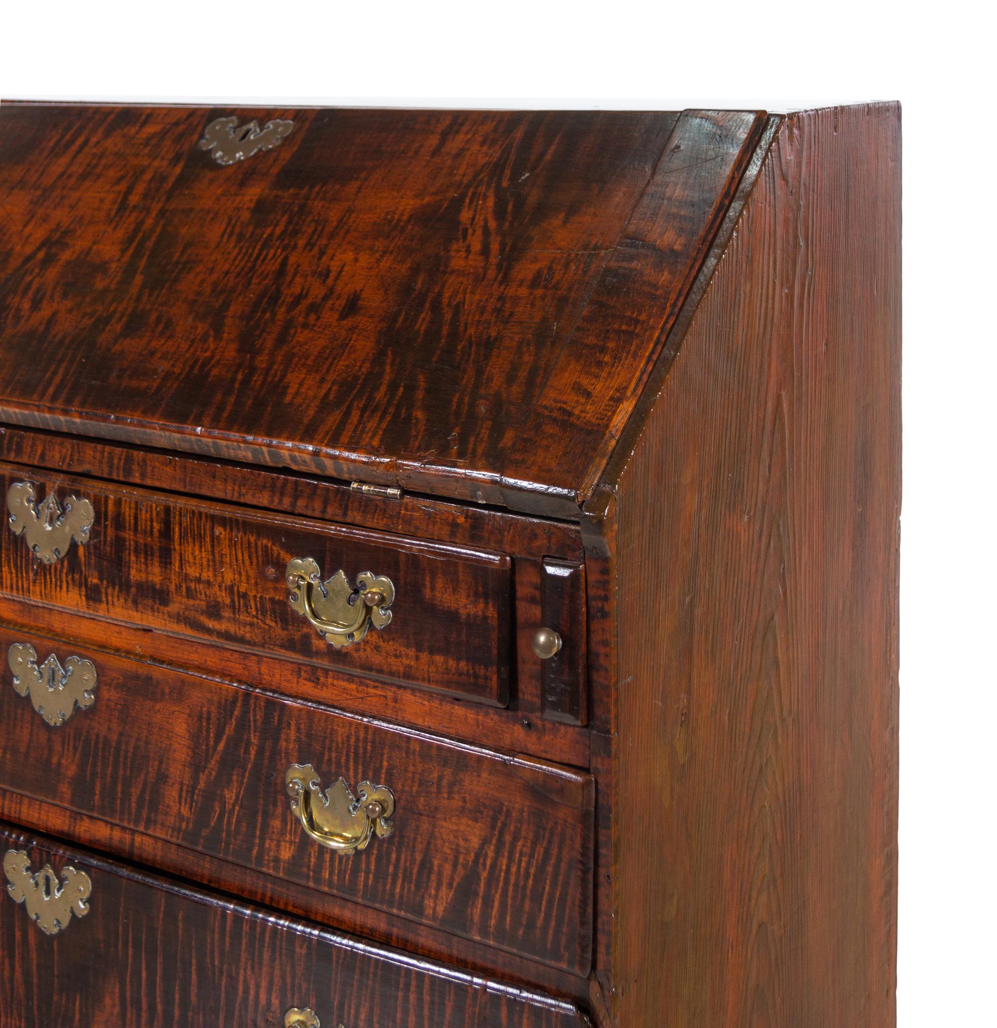 A Federal Maple Slant Front Desk