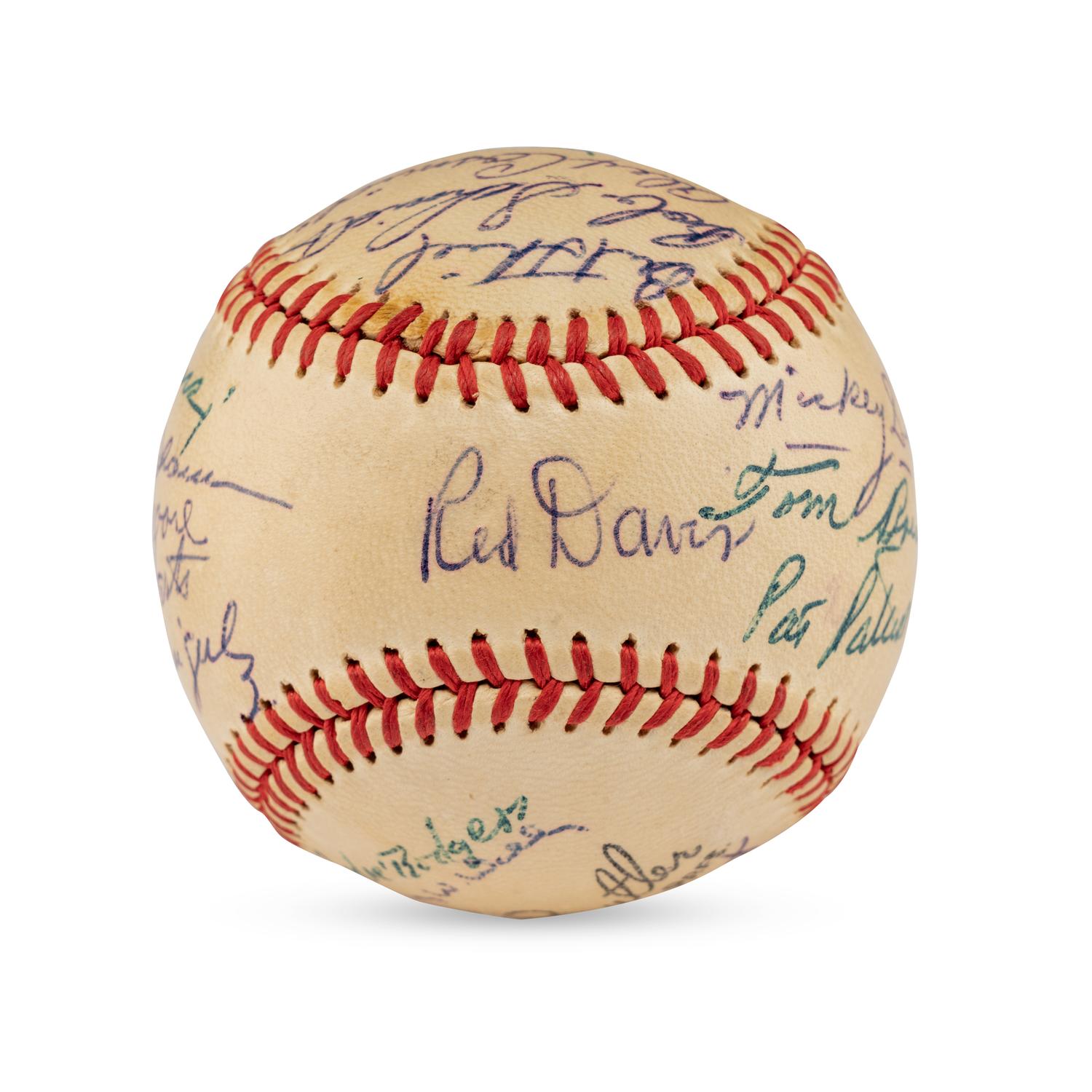 A 1956 Dallas Eagles Team Signed Autograph Baseball
