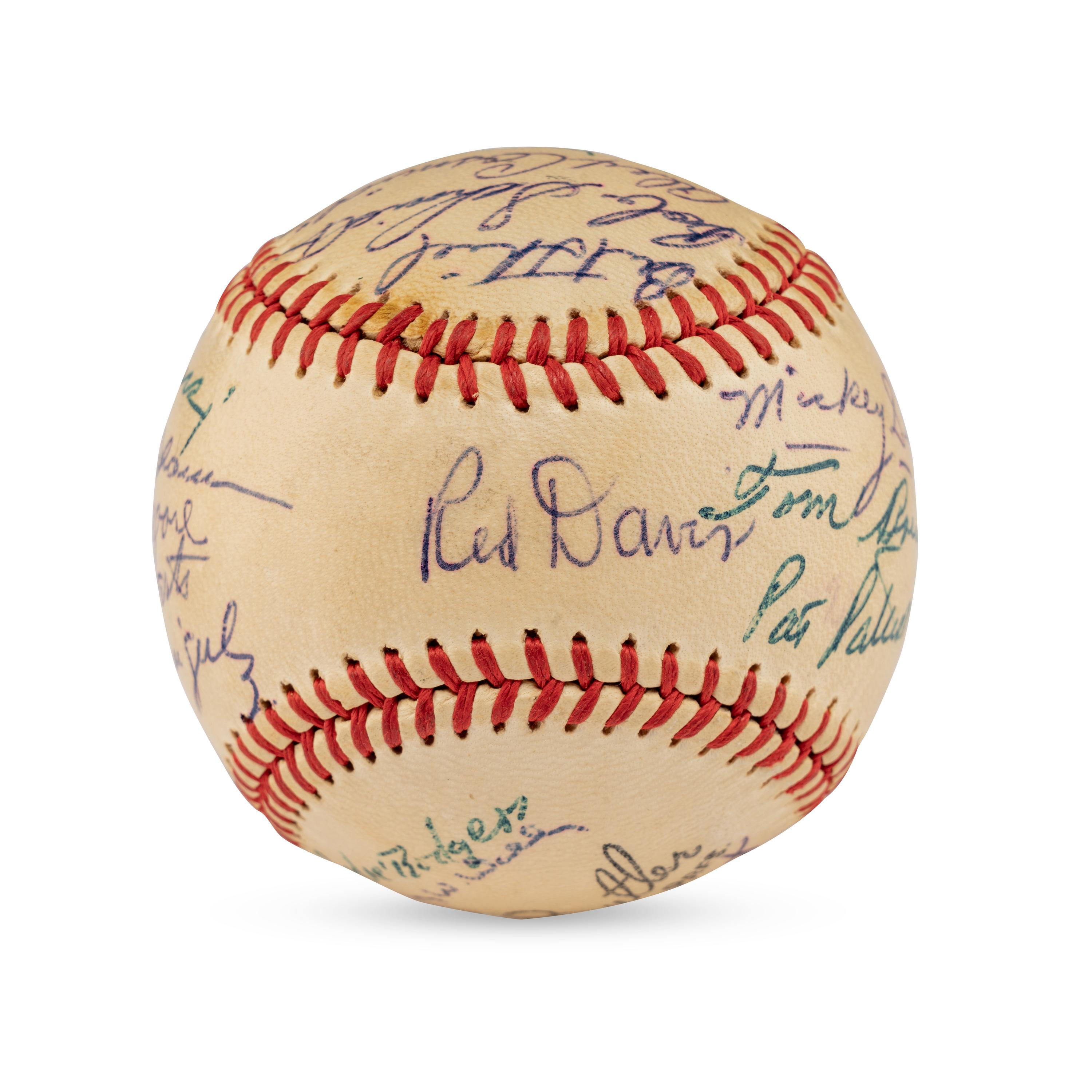 A 1956 Dallas Eagles Team Signed Autograph Baseball
