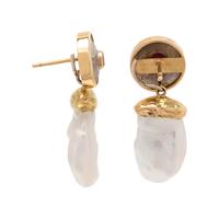 RICHARD KIMBALL, PINK SAPPHIRE AND CULTURED PEARL CONVERTIBLE EARRINGS