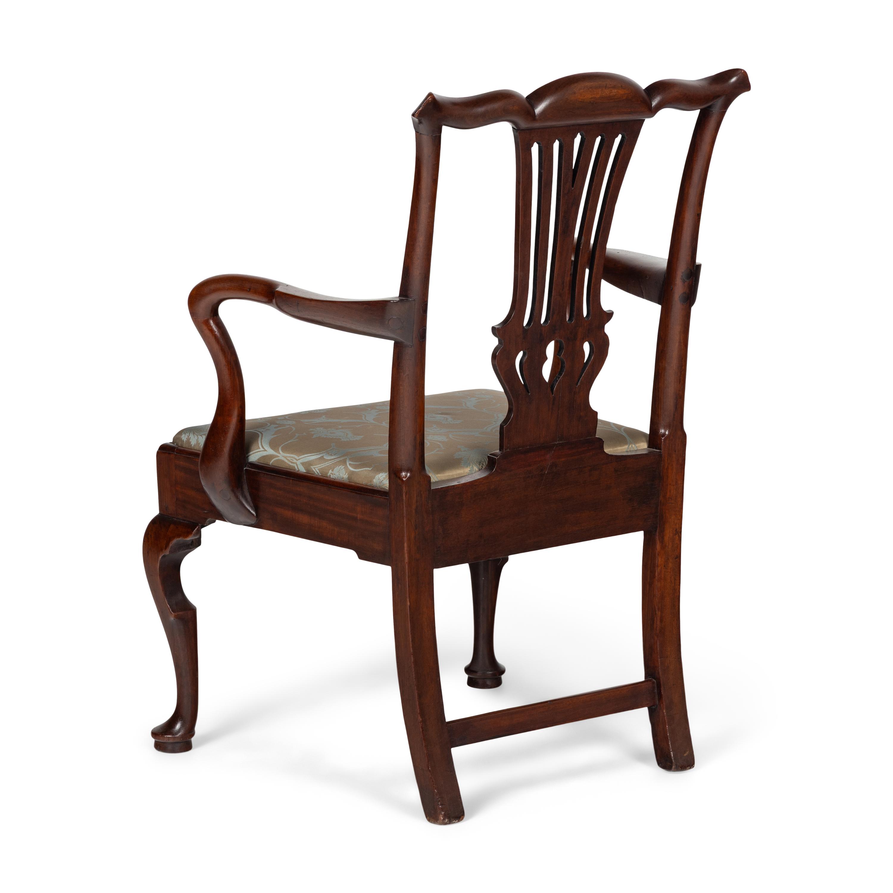 A Georgian Mahogany Armchair