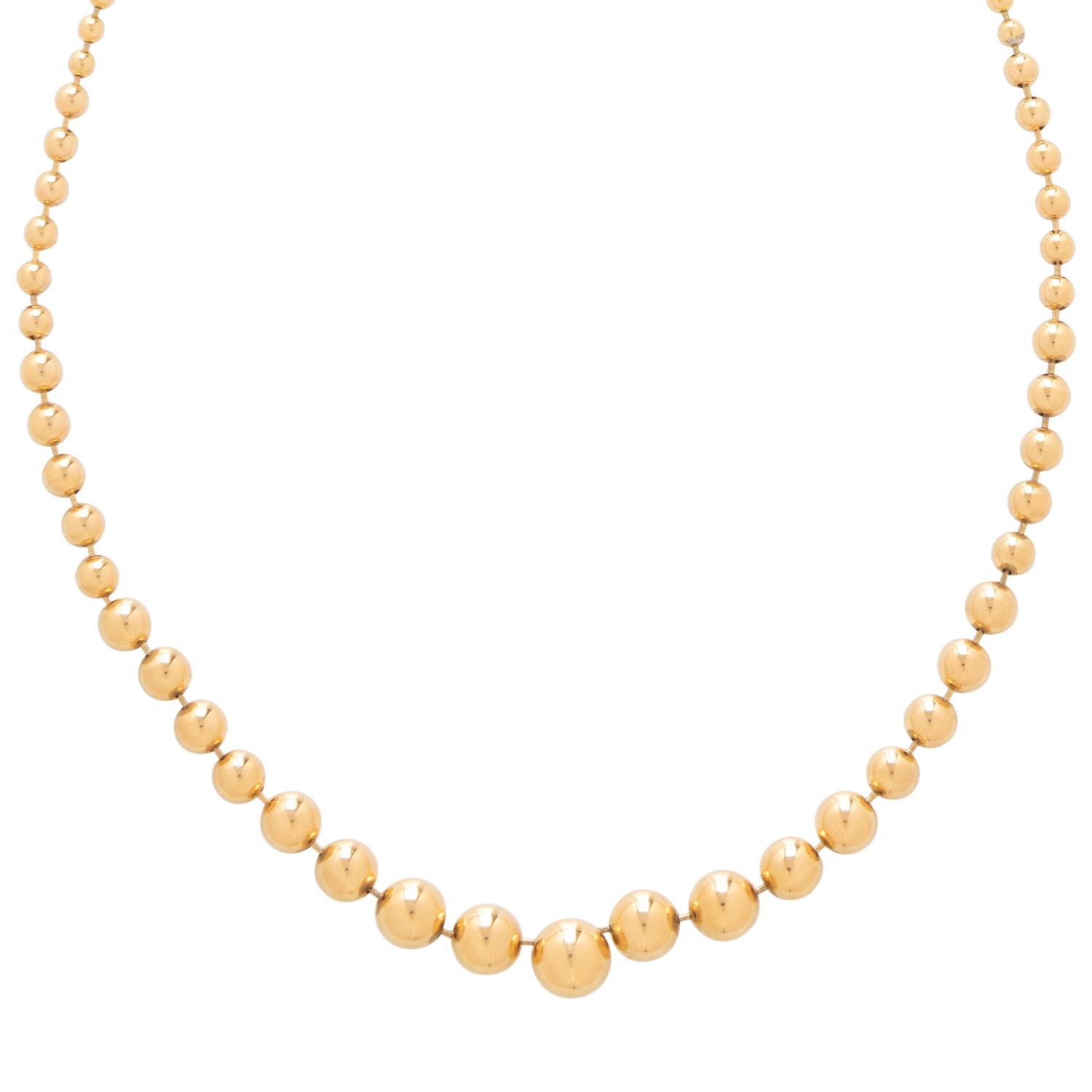 CARTIER, YELLOW GOLD 'DRAPERIE' NECKLACE