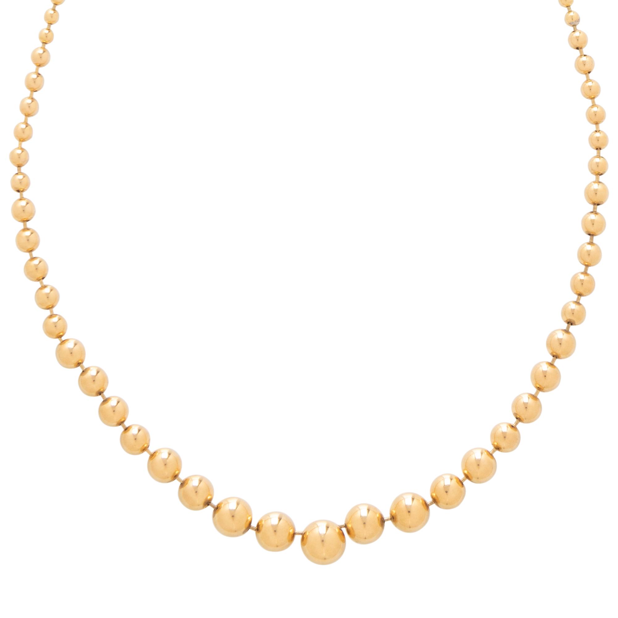 CARTIER, YELLOW GOLD 'DRAPERIE' NECKLACE