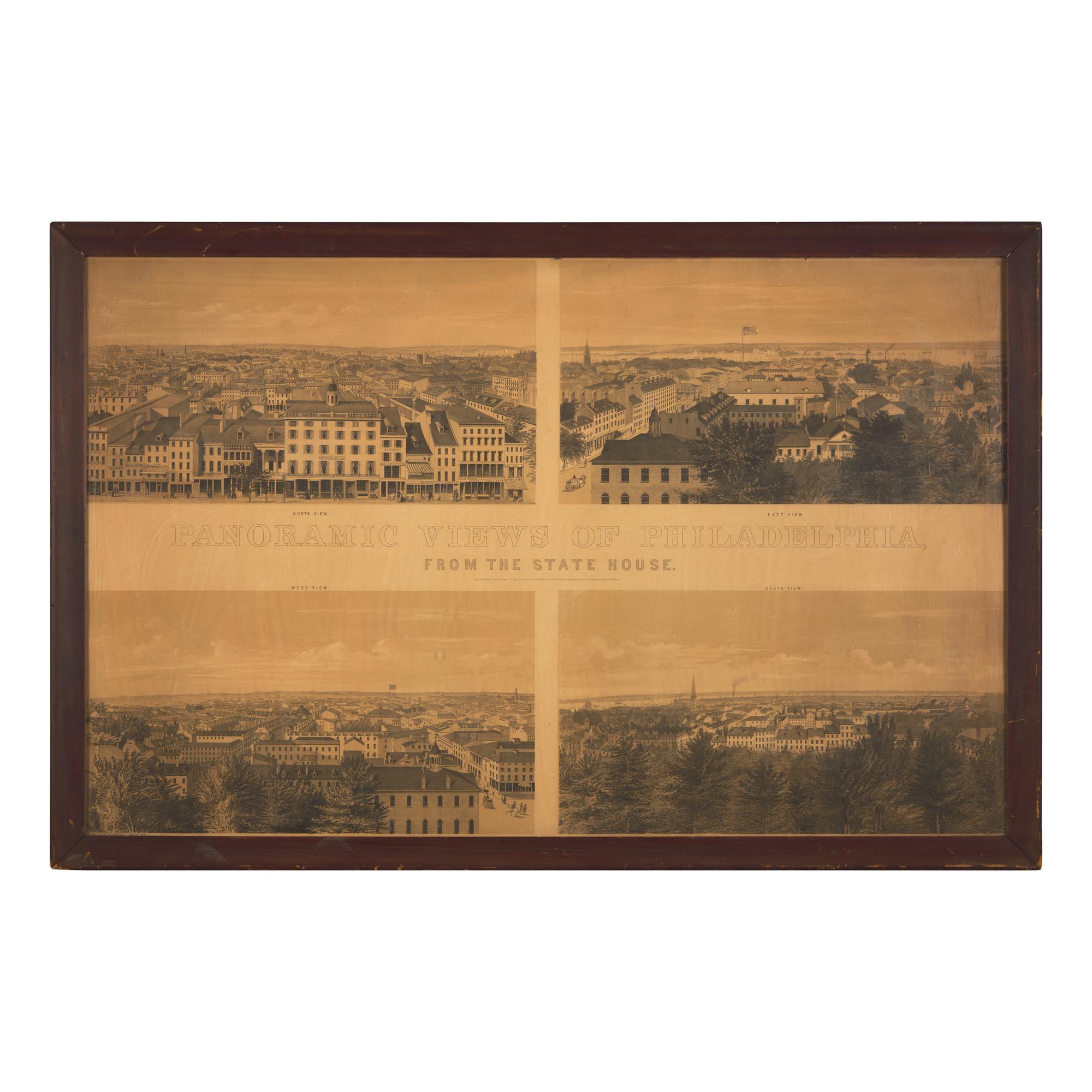 [Prints] Whitefield, Edwin. Panoramic Views of Philadelphia from the State House