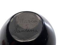 Blackware Pottery Jar, with Avanyu 1943-1956