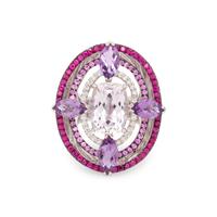 MULTIGEM AND DIAMOND RING