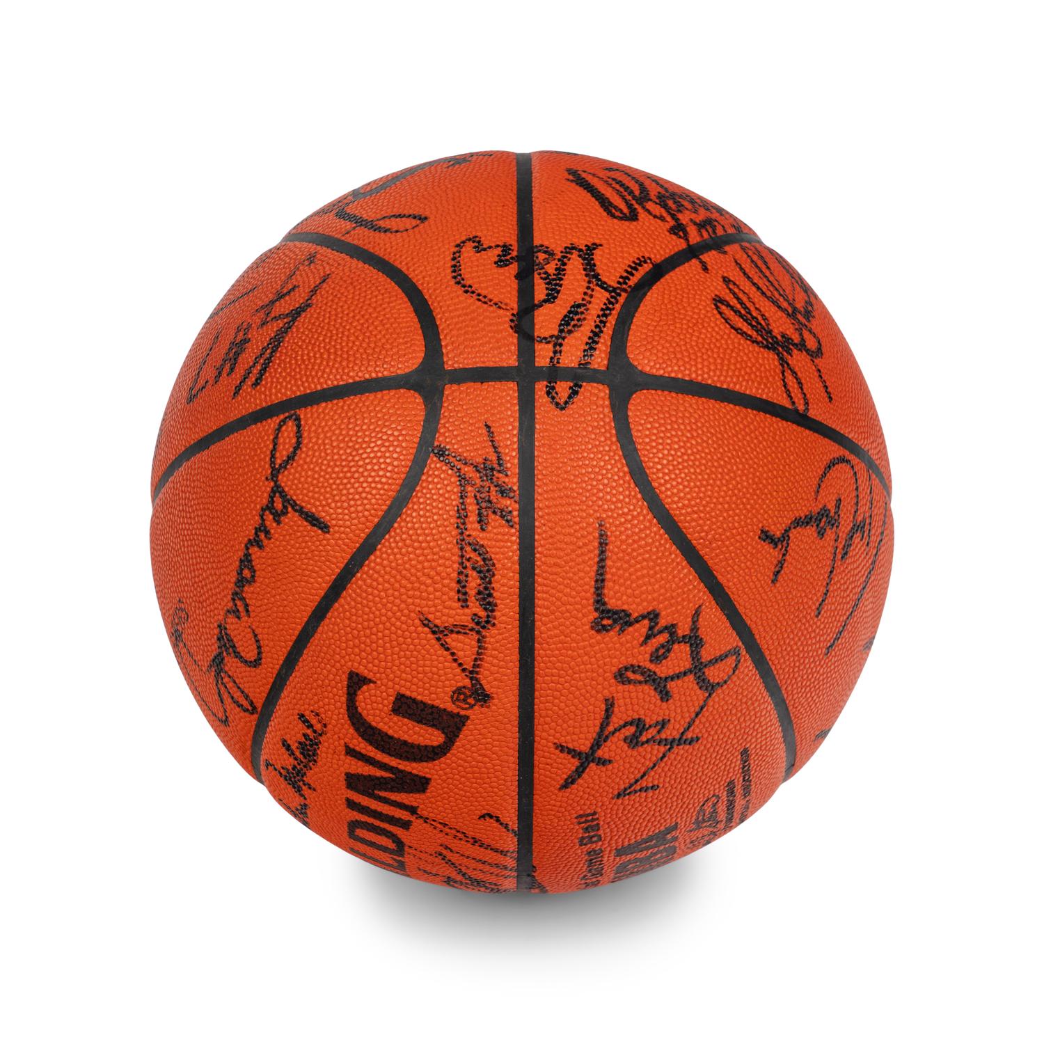 A 1989 NBA All Star Signed Autograph Basketball Featuring Michael Jordan (Beckett Authentication Services) - 26 Signatures