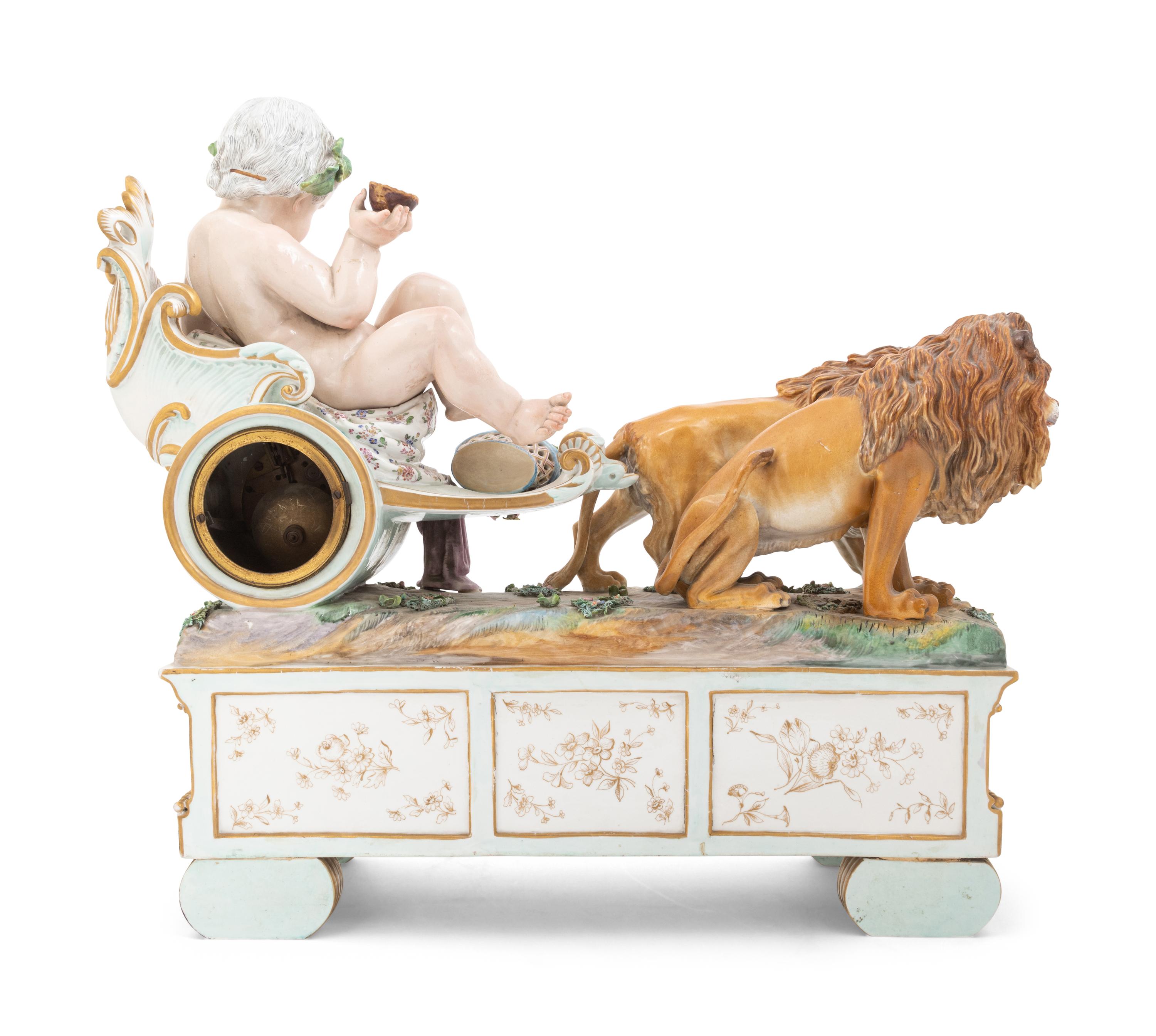 A German Porcelain Clock