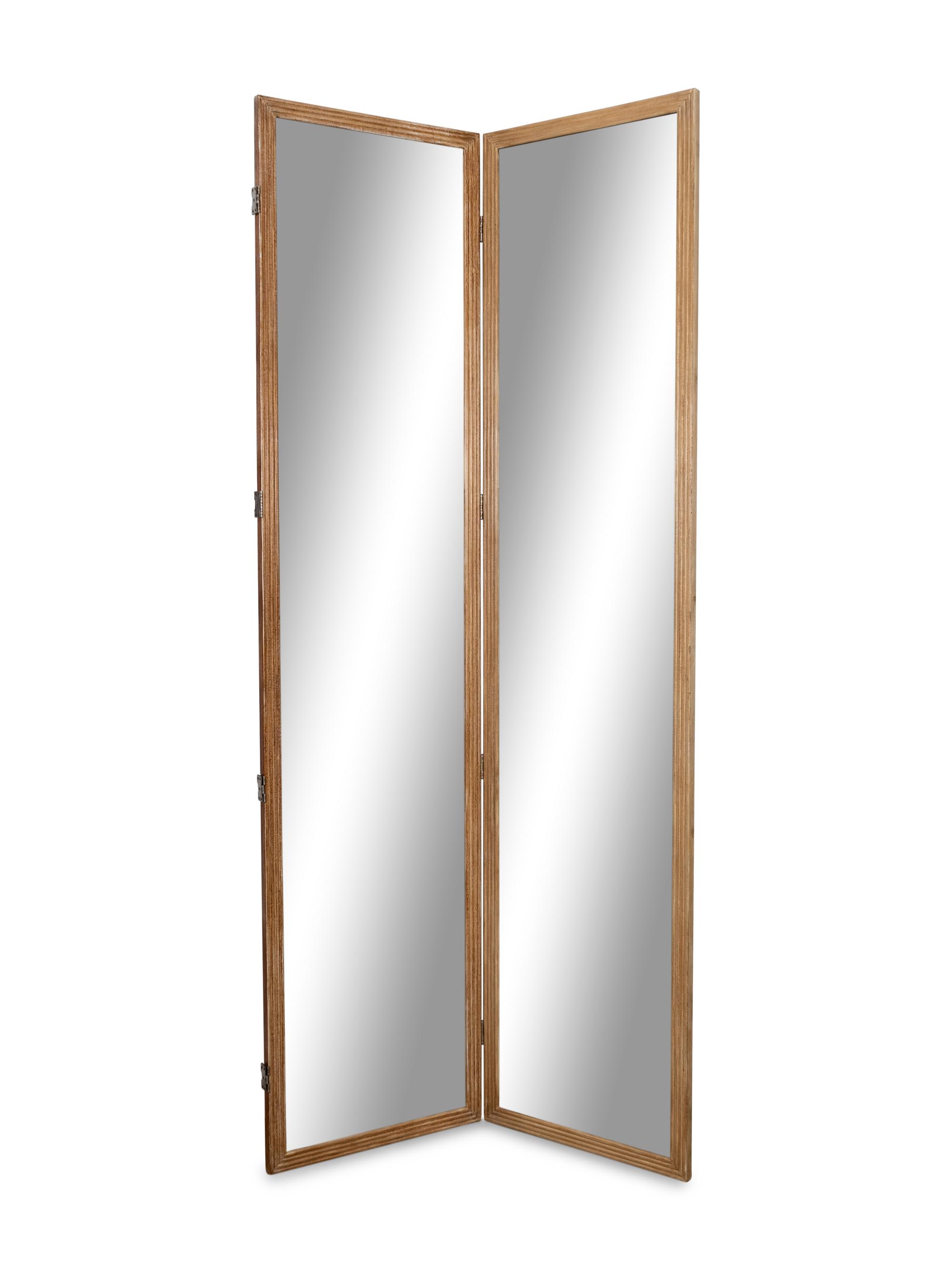A Contemporary Mirrored Eight-Panel Floor Screen
