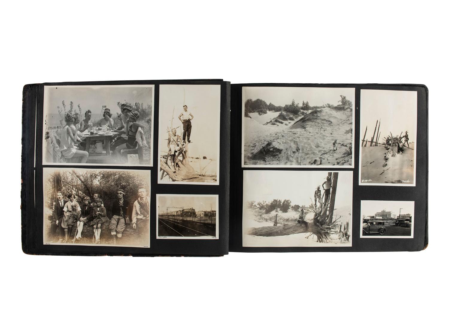 [EARLY PHOTOGRAPHY]. A collection of early to mid 20th century photographs, featuring vernacular albums and images documenting travel, scenic and city views, incl. Chicago and surroundings, and other personal moments.