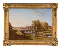 Jean Ferdinand Monchablon (French, 1855-1904) — Pont de la Saône à Monthureaux, Vosges