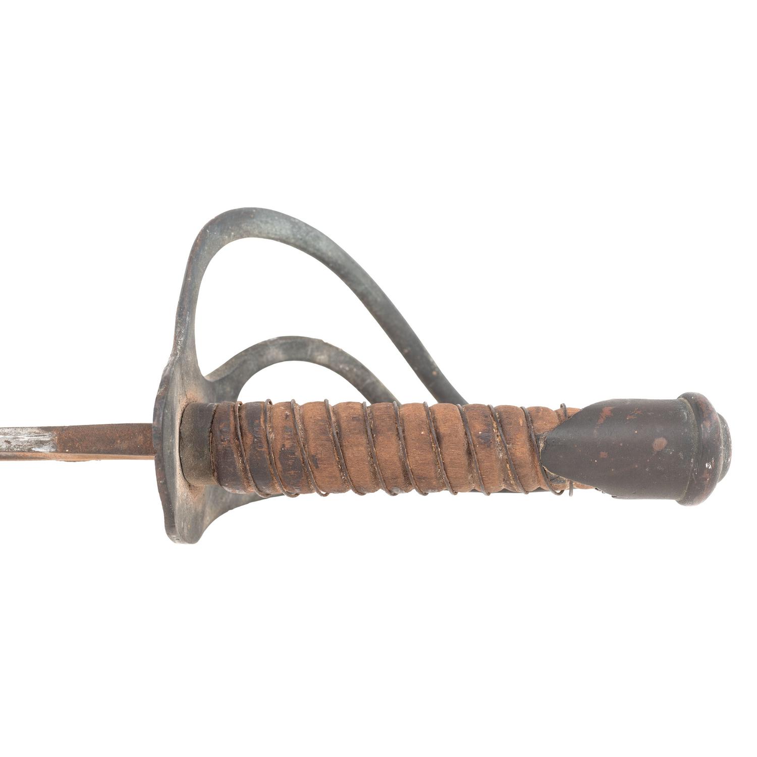 Confederate Cavalry Saber in Wooden Scabbard by Kraft, Goldschmidt & Kraft or H. Marshall