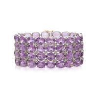 AMETHYST AND DIAMOND BRACELET
