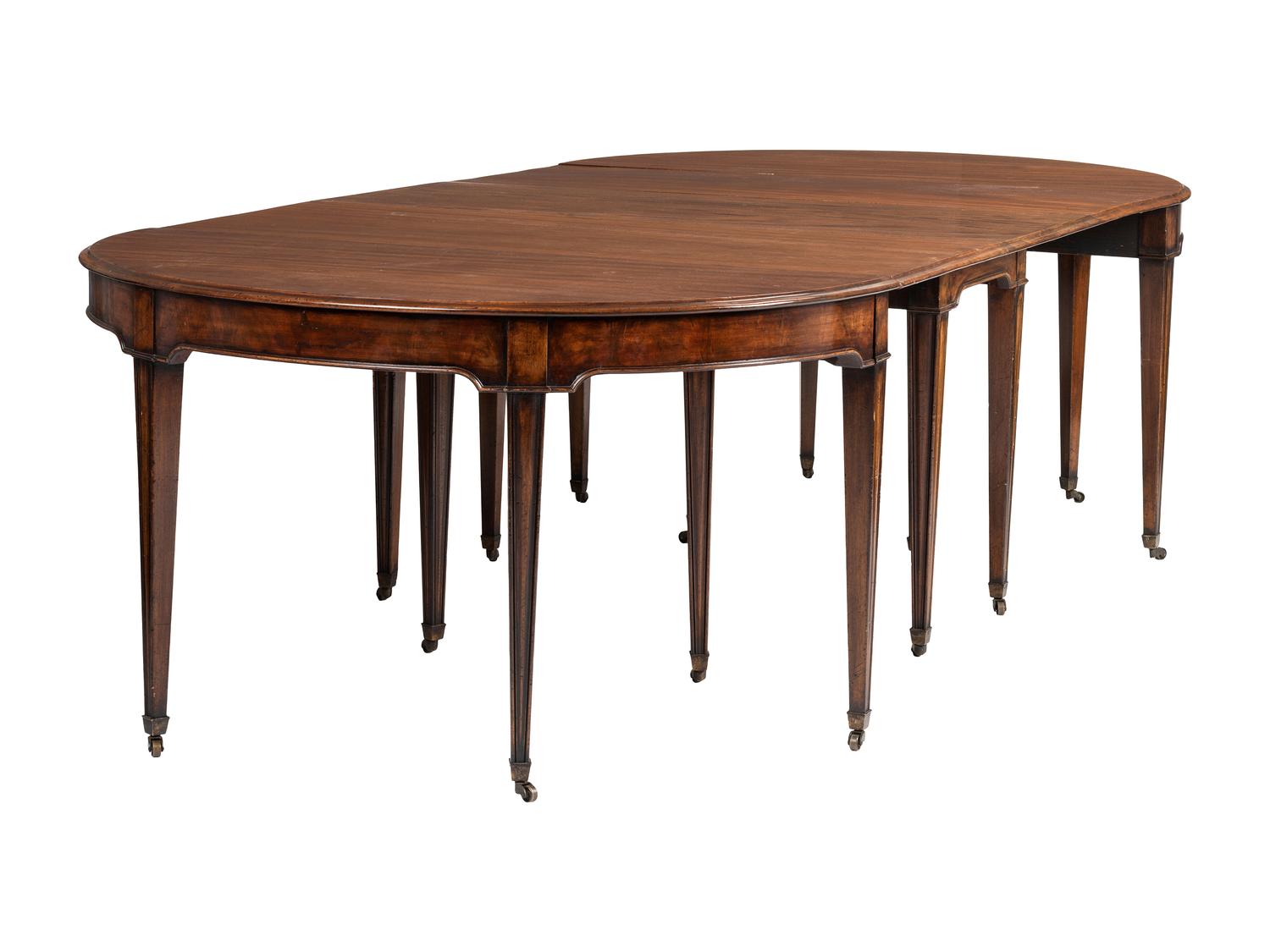 A Georgian-Style Mahogany Dining Table