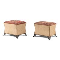 A Pair of Kilim Upholstered Window Seats