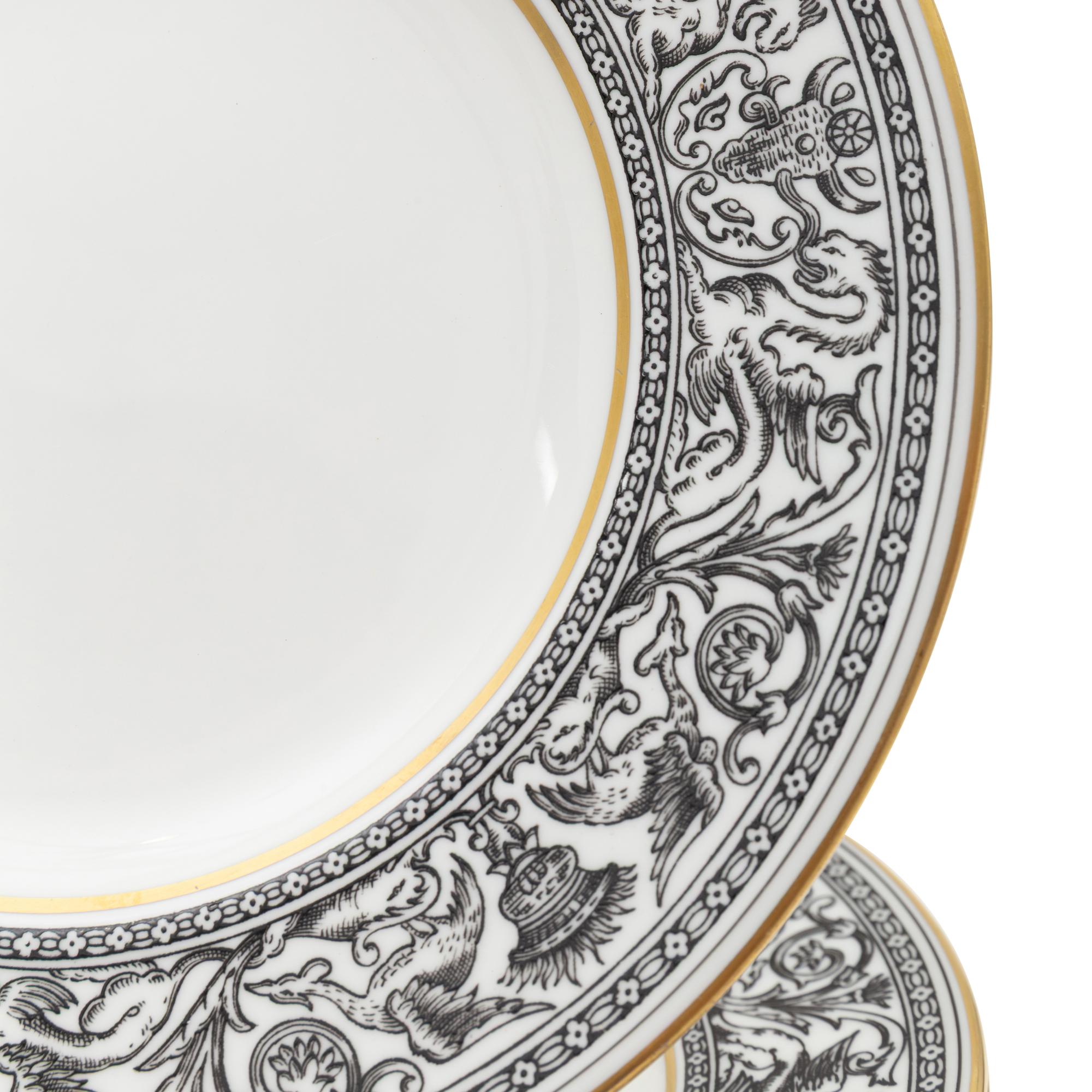 A Wedgwood Florentine Porcelain Dinner Service