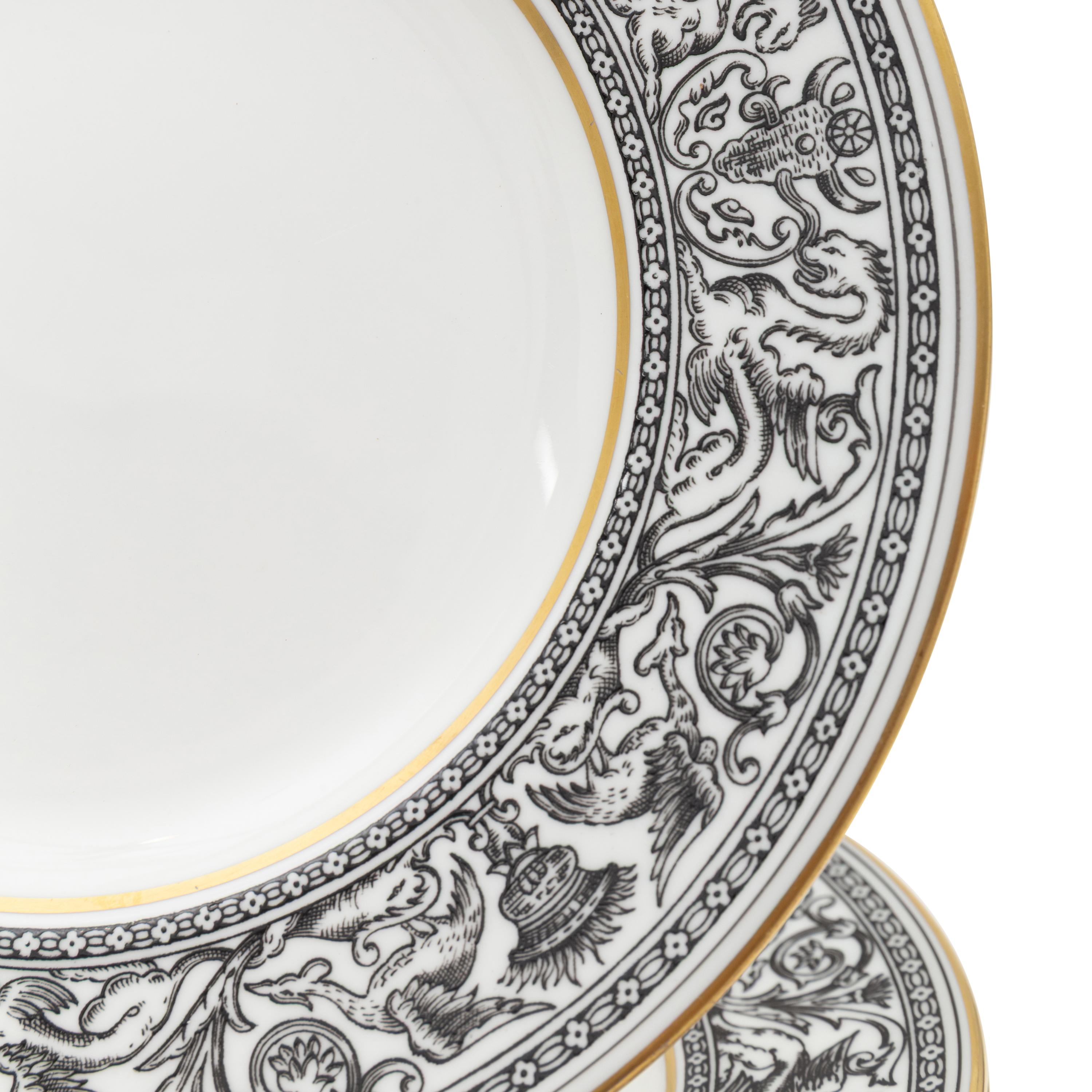 A Wedgwood Florentine Porcelain Dinner Service