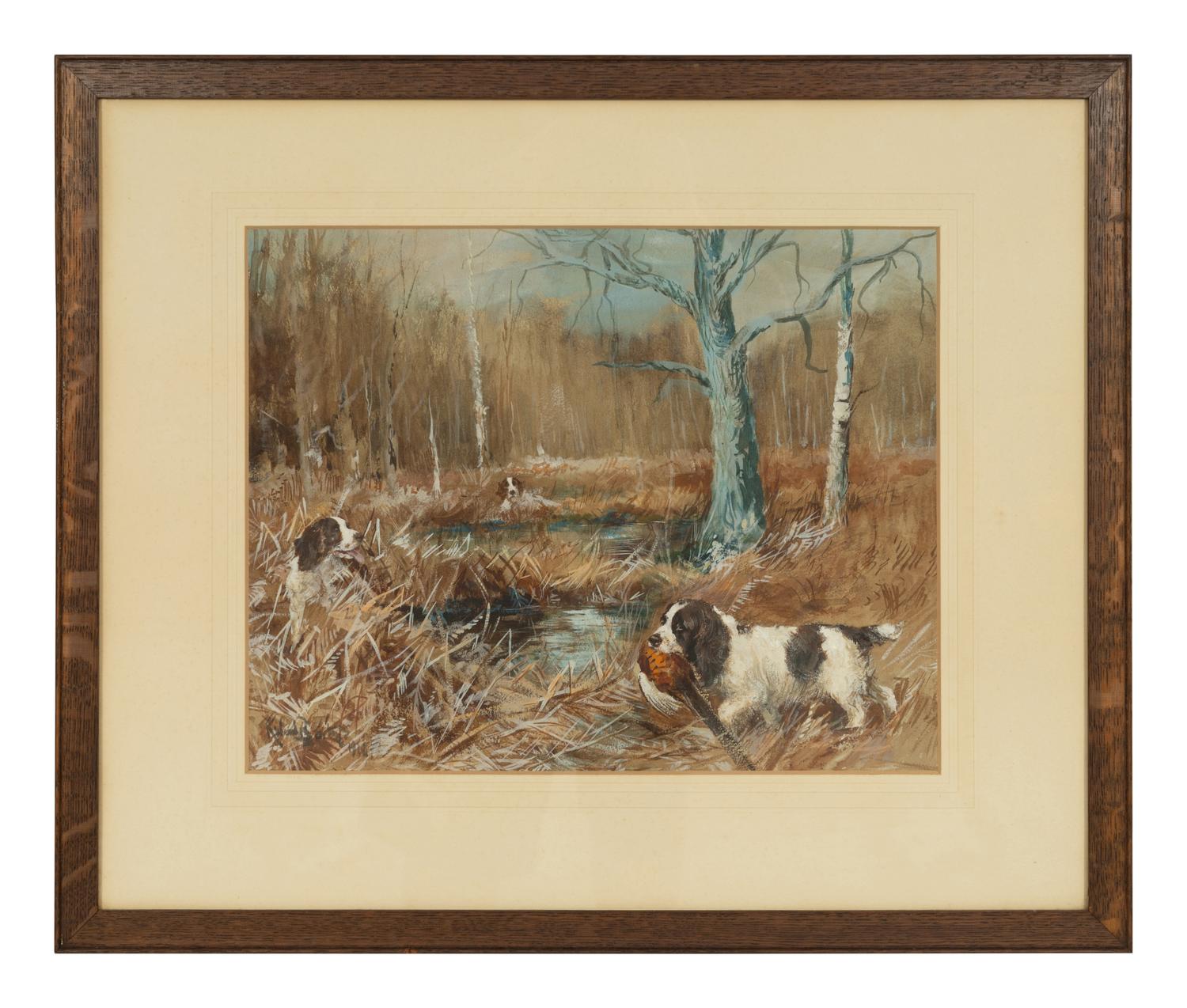 Springer Spaniels at Work and Anticipation (two works)