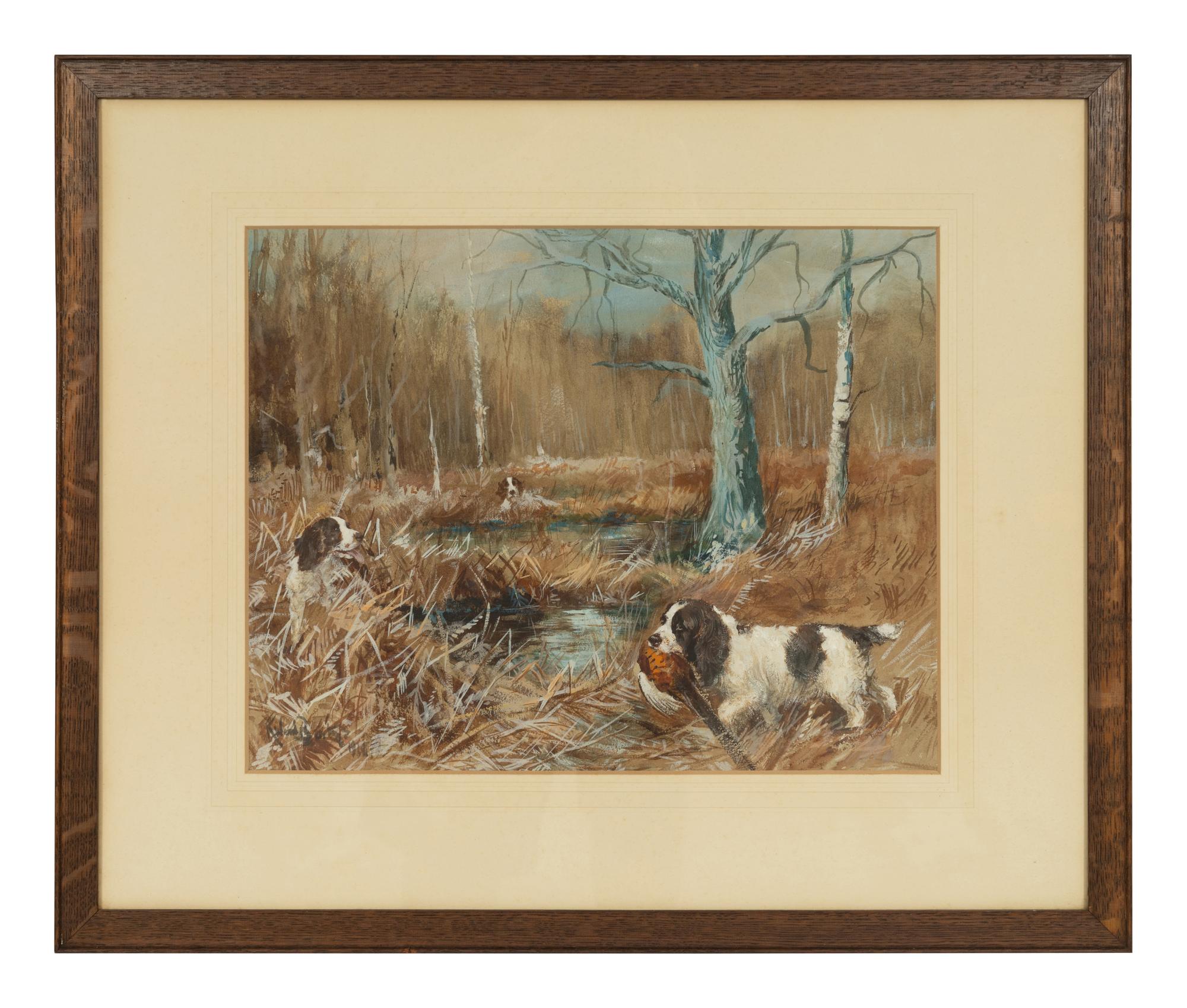 Springer Spaniels at Work and Anticipation (two works)