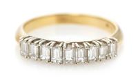 An 18 Karat Yellow Gold and Diamond Ring, 2.30 dwts.