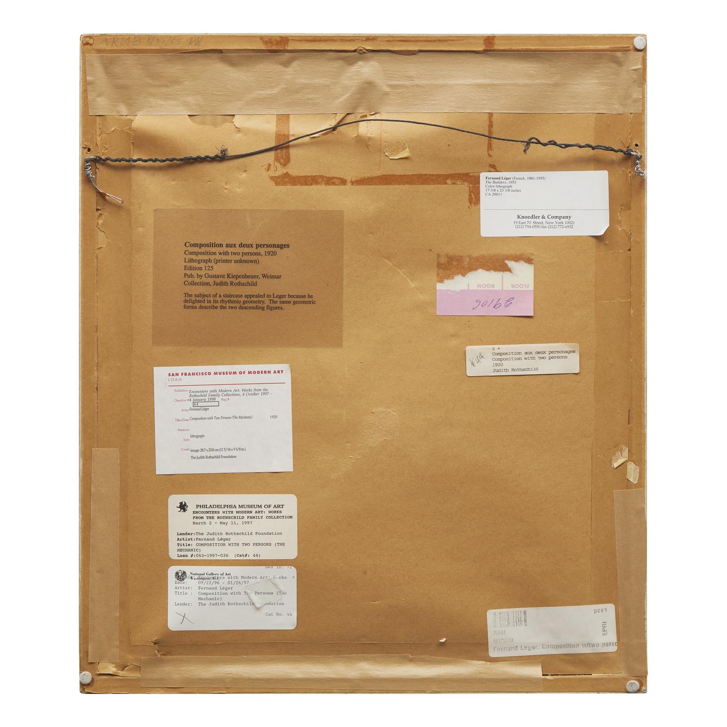 Fernand Léger (French, 1881-1955) — Composition with Two Persons (The Mechanic), 1920