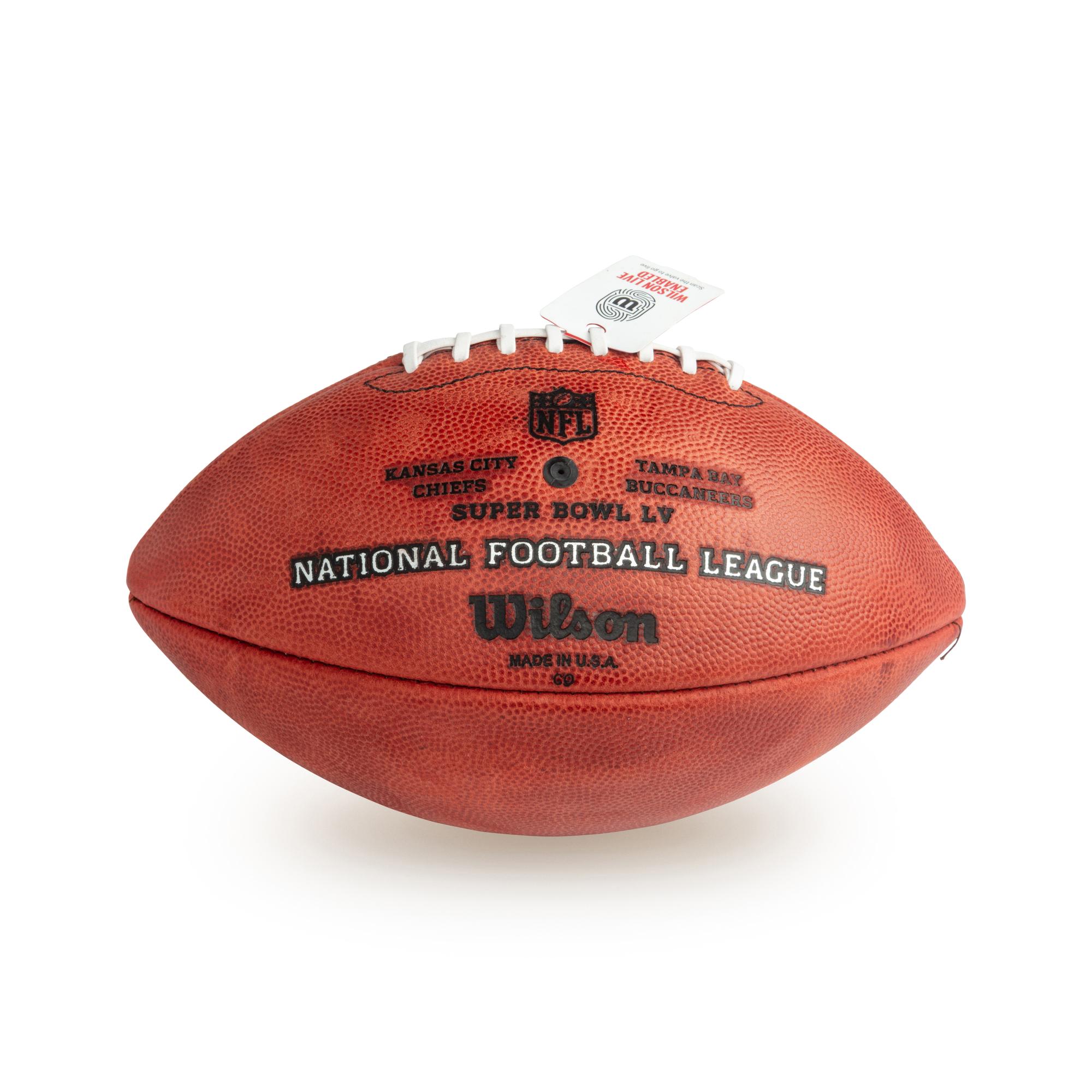 A Tom Brady Signed Autograph Football with Extraordinarily Rare G.O.A.T. Inscription (G.O.A.T Authentics Letter)
