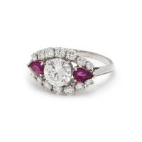 DIAMOND AND RUBY RING