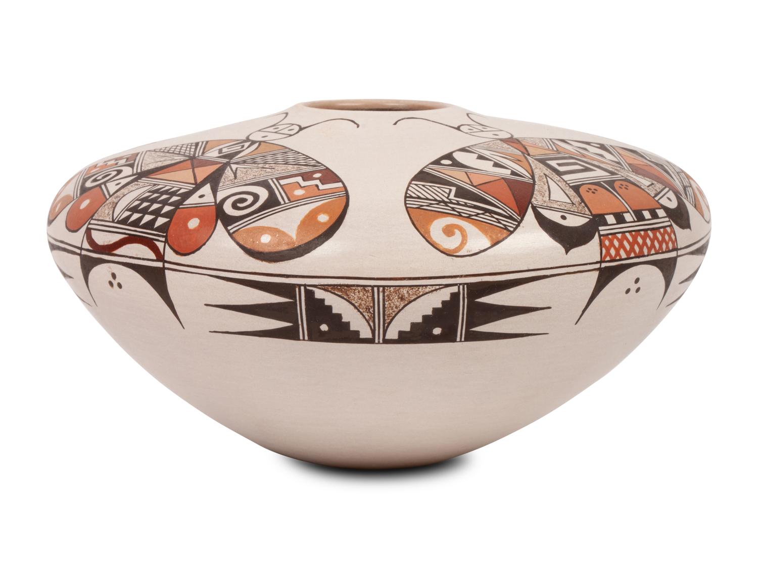 Pottery Jar, with Butterflies