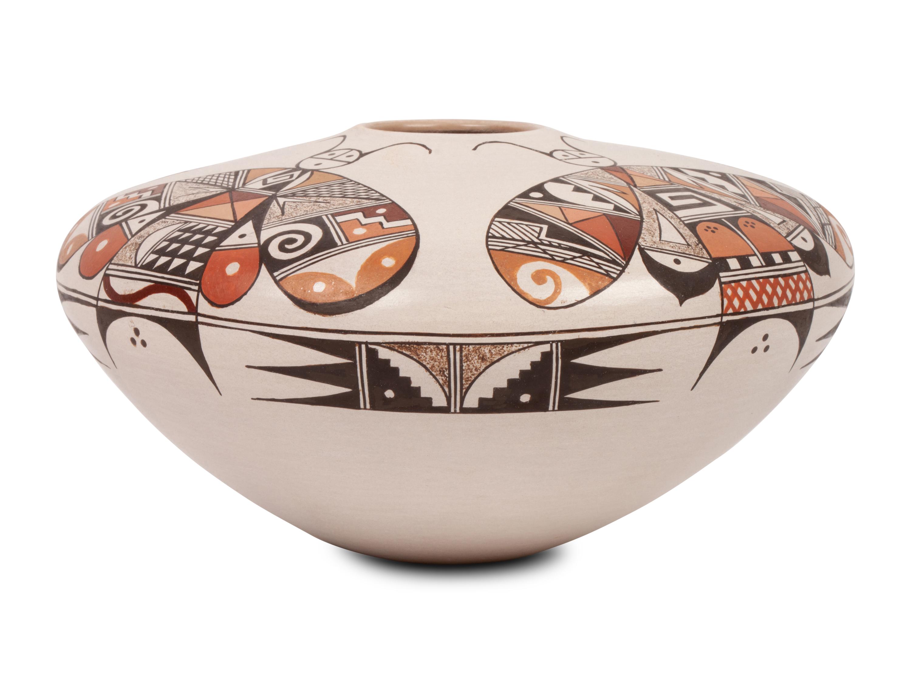 Pottery Jar, with Butterflies