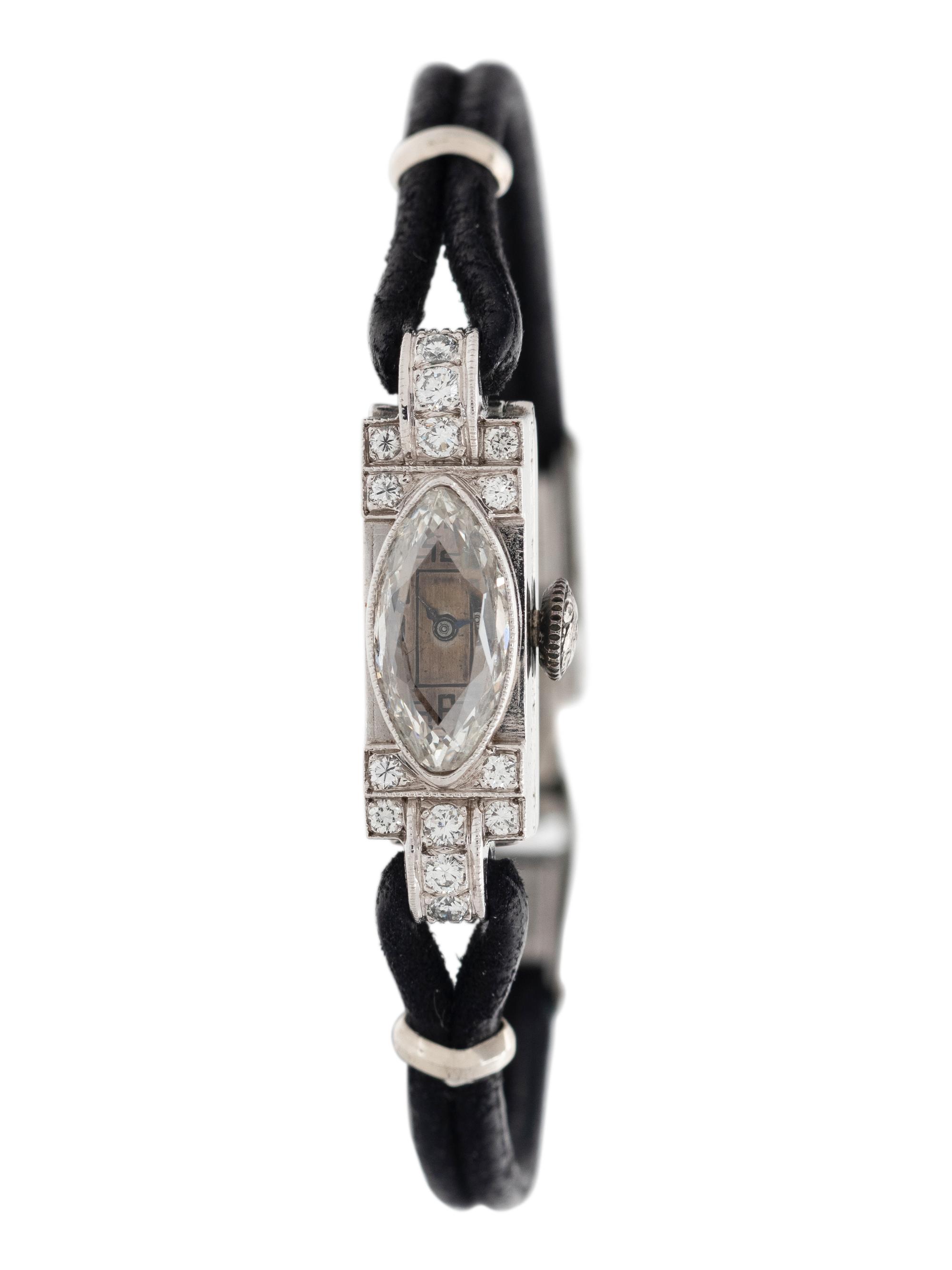 A RARE AUDEMARS PIGUET, ART DECO, DIAMOND WATCH