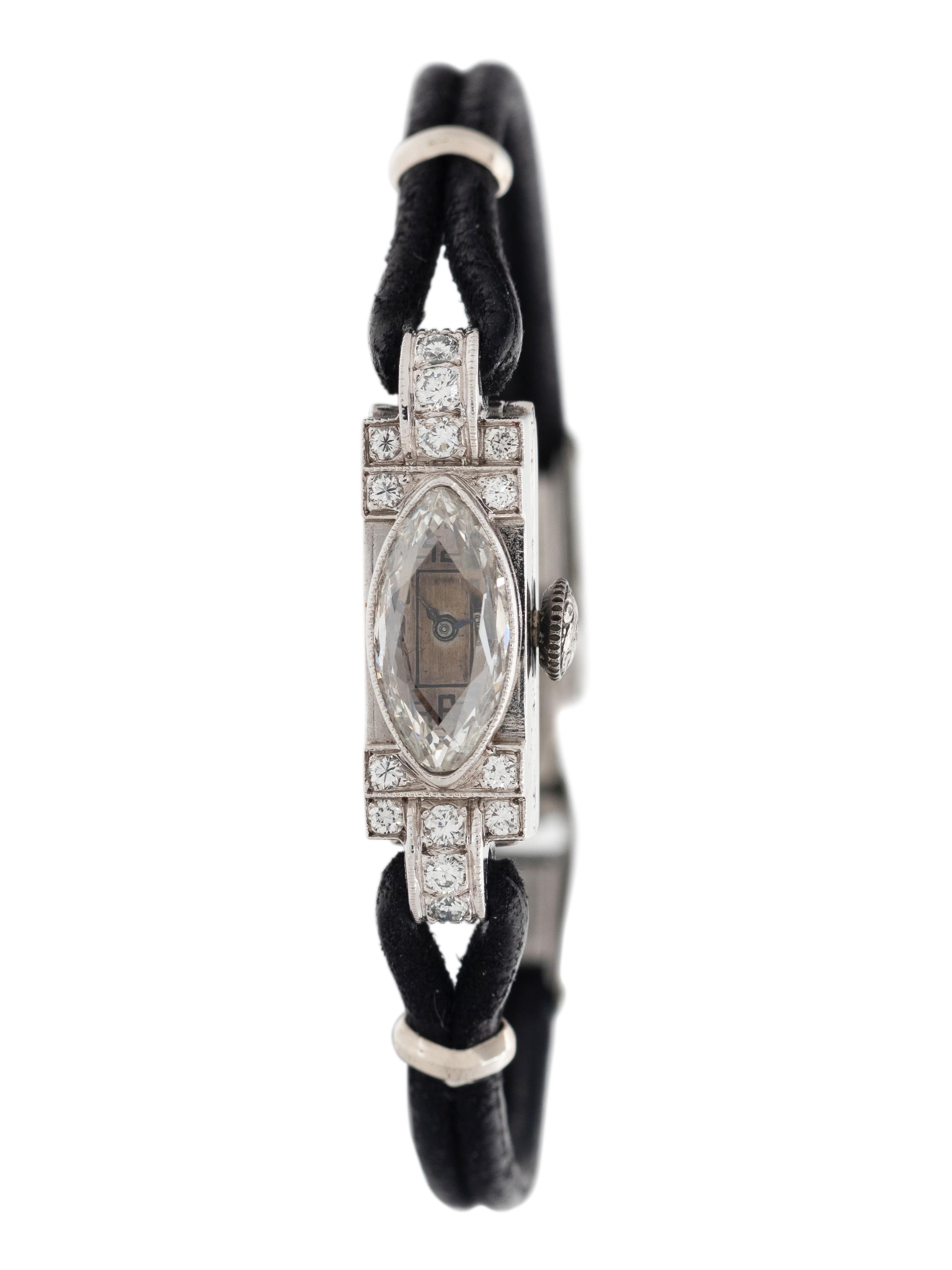 A RARE AUDEMARS PIGUET, ART DECO, DIAMOND WATCH
