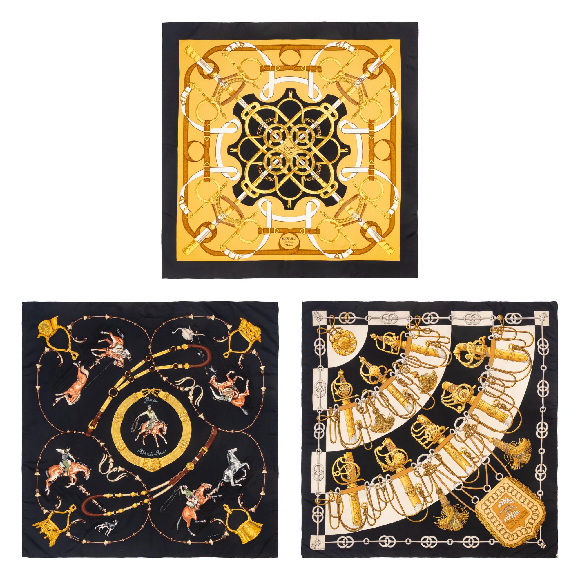 Three Hermès Scarves