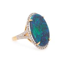 OPAL AND DIAMOND RING