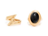 COLLECTION OF YELLOW GOLD RINGS