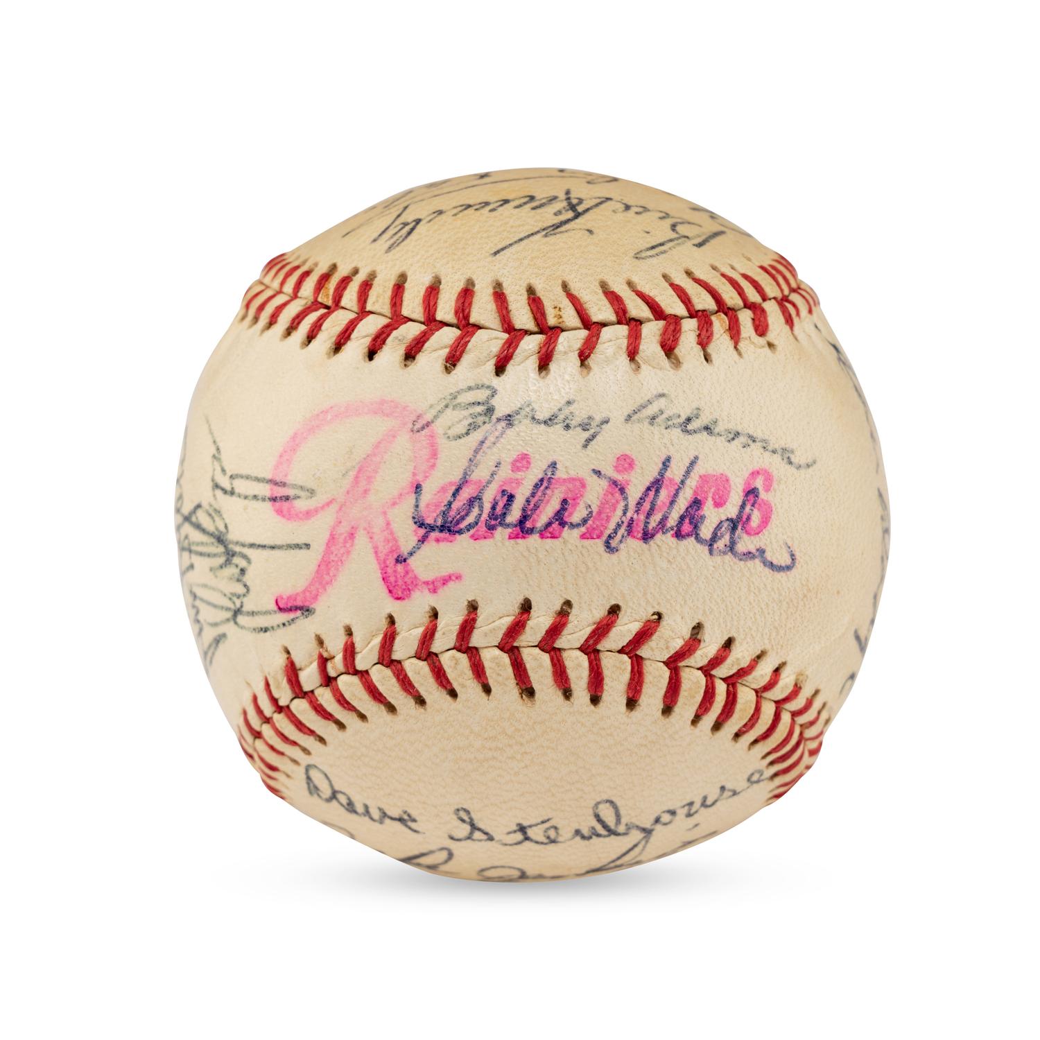 A 1959 Seattle Rainers Team Signed Autograph Baseball