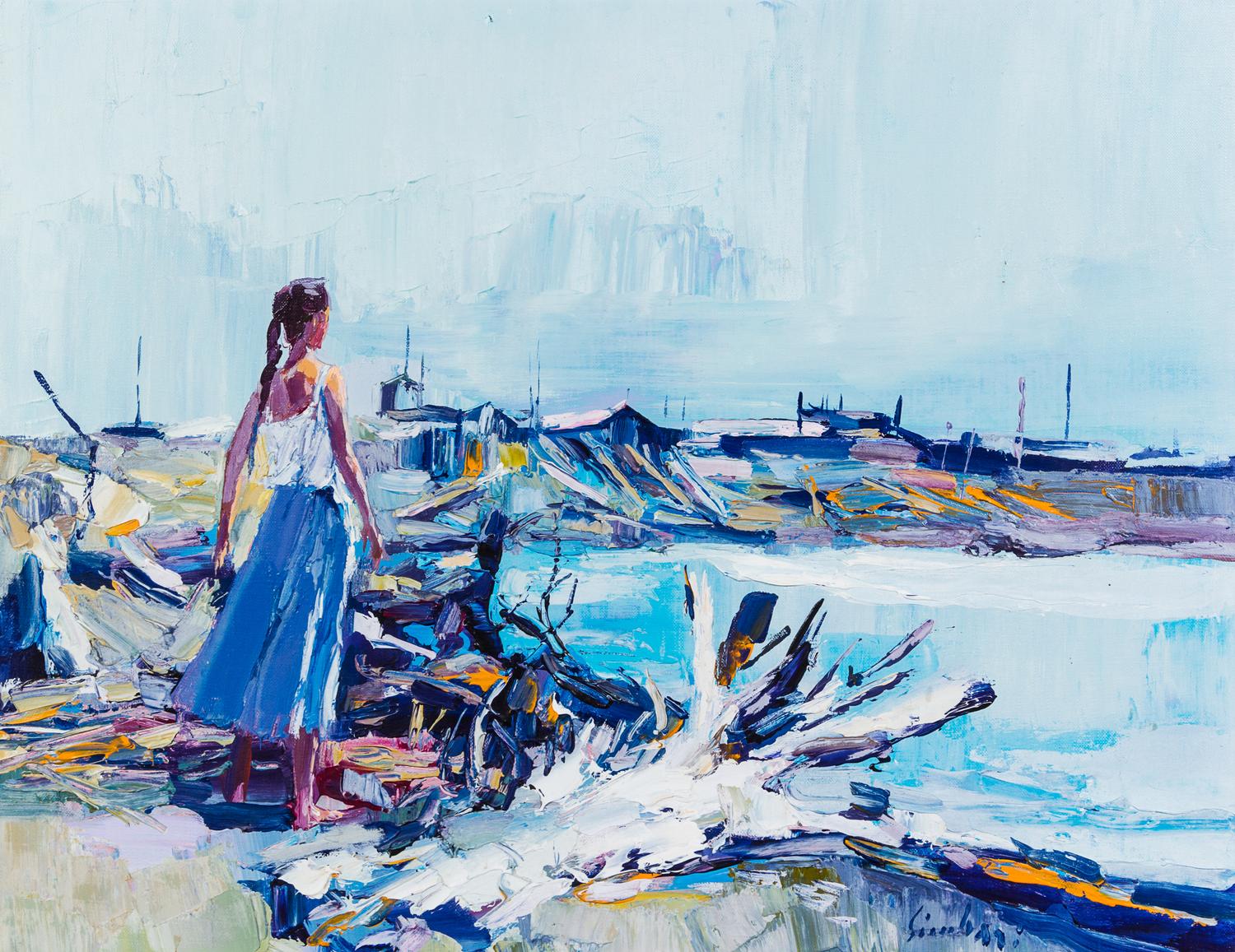 Nicola Simbari, (Italian, 1927–2012), Girl at Bay