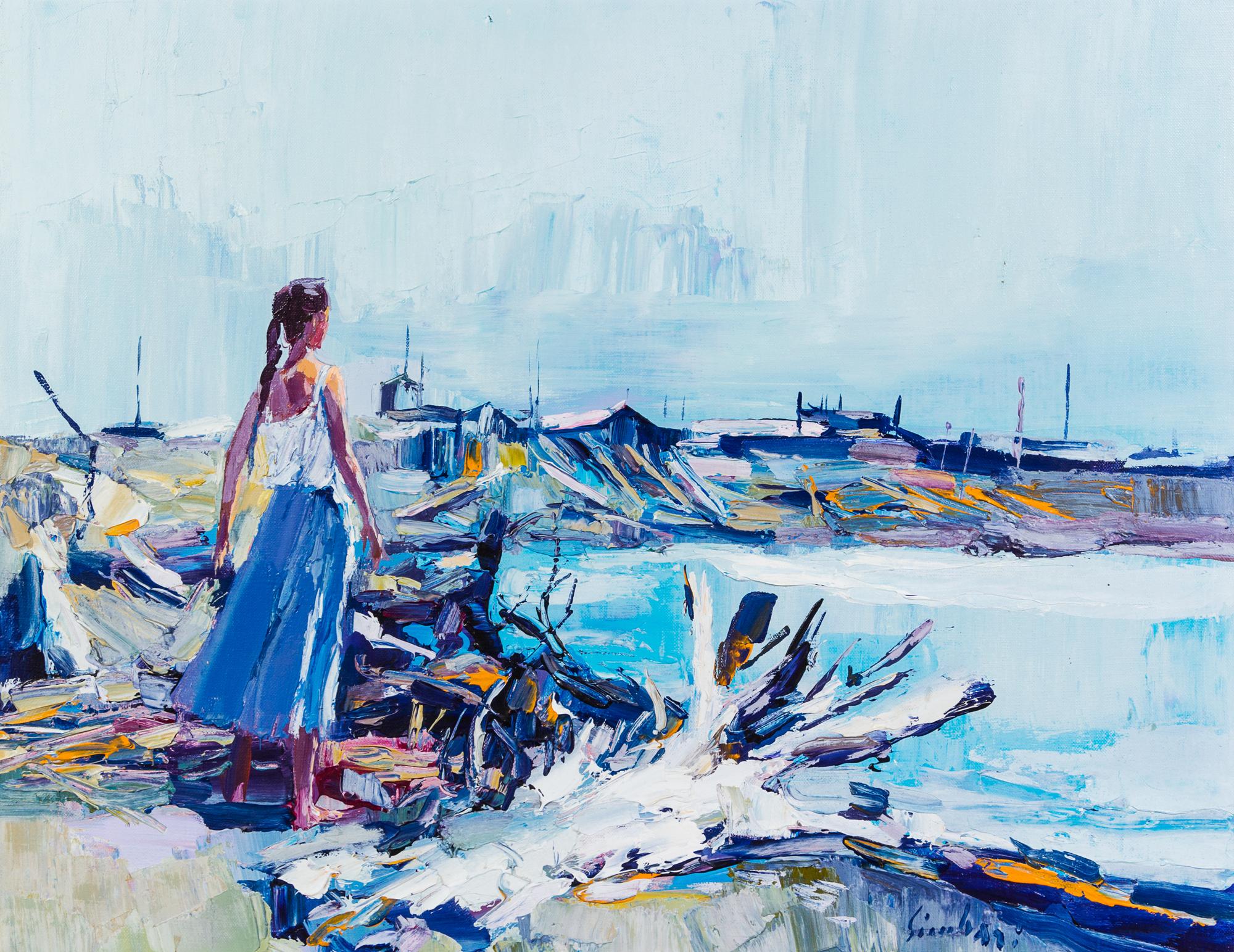 Nicola Simbari, (Italian, 1927–2012), Girl at Bay