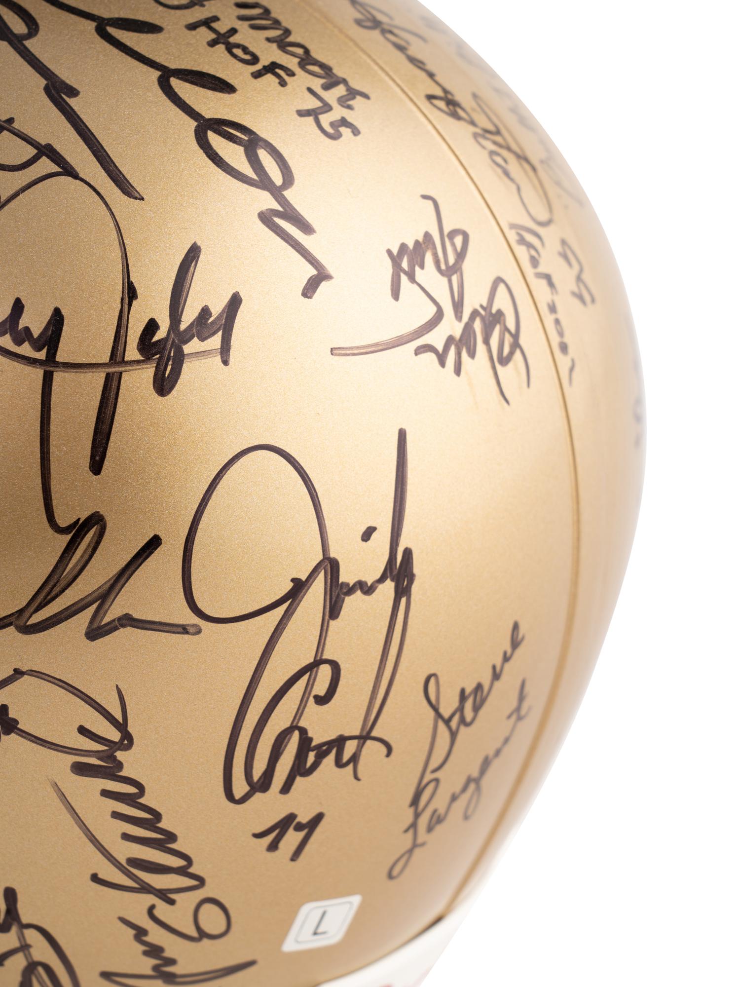 A Mike Ditka HOF Celebrity Golf Classic Multi Signed Autograph Football Helmet from The Collection of Mike Ditka