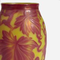 Tiffany Studios (American, active 1878-1932) Fine Favrile Two-Color Cameo Vase with Grapevine, New York, USA, circa 1907