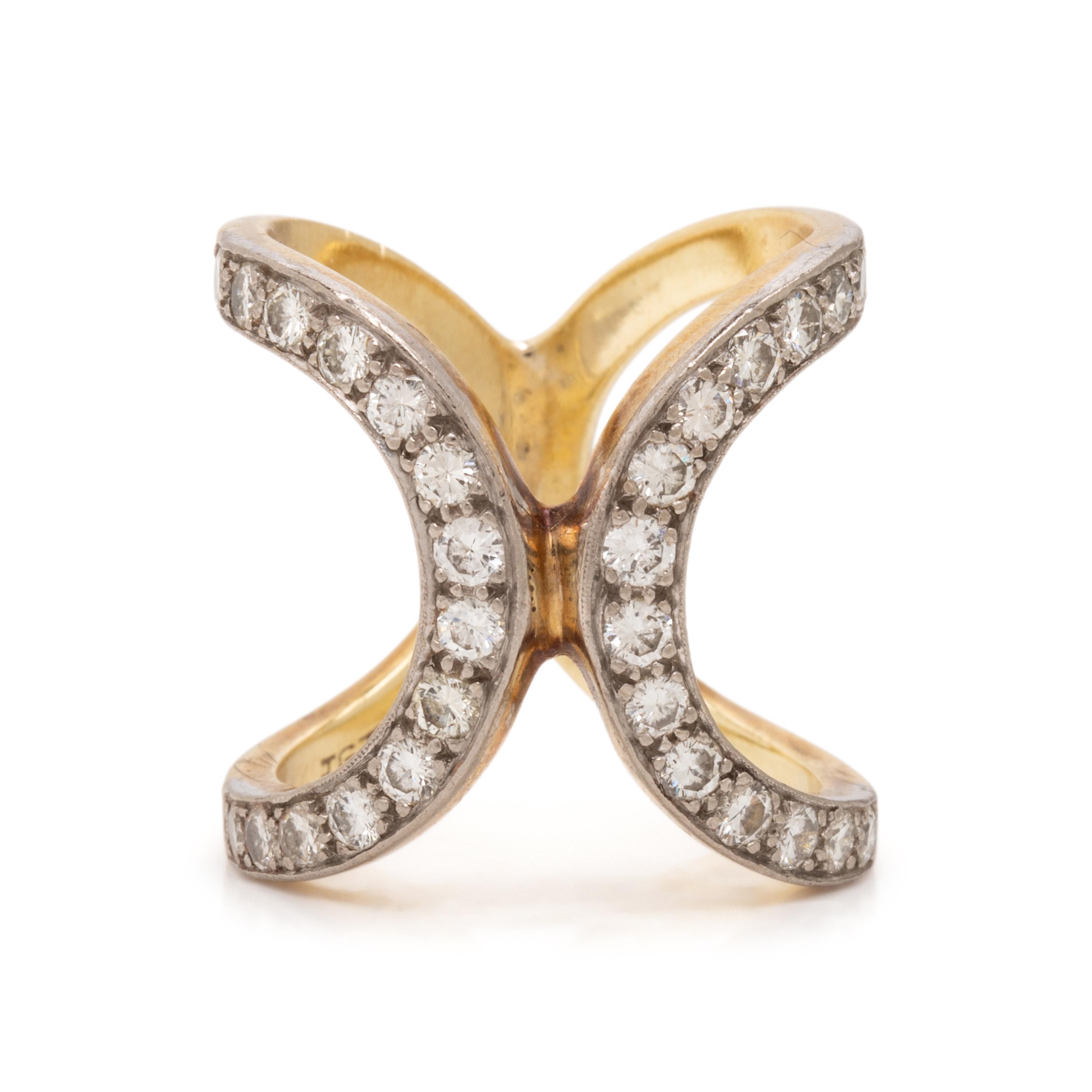 Diamond and Yellow Gold Ring