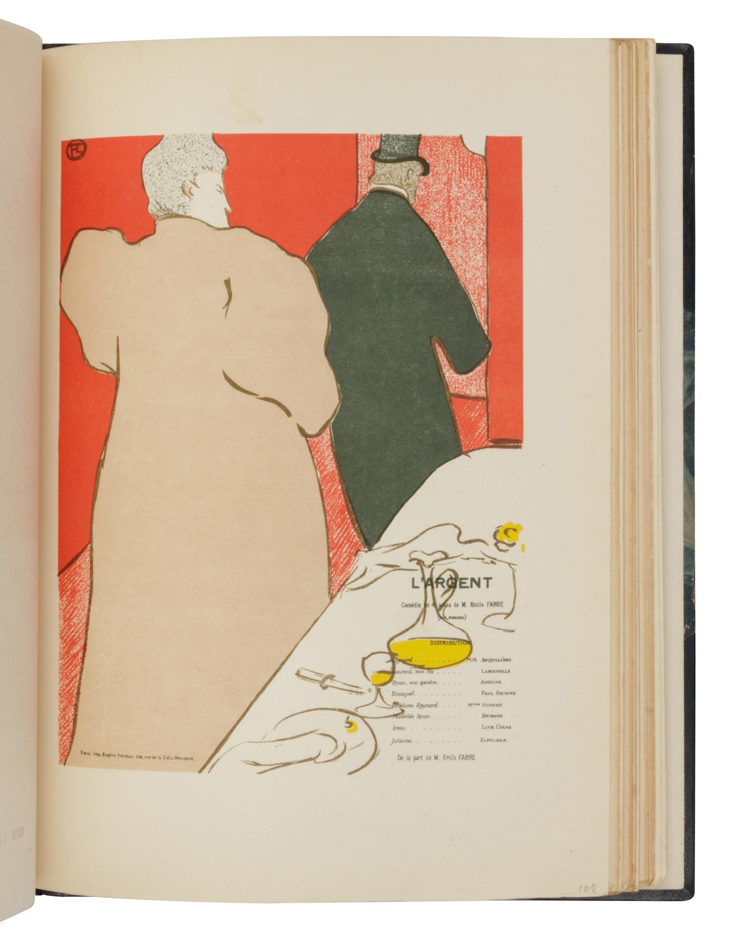 [TOULOUSE-LAUTREC, Henri de]. DURET, Théodore (1838-1927). Lautrec . Paris: Bernheim-Jeune, 1920.