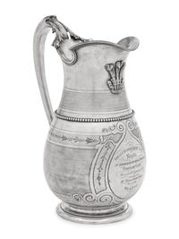 An American Coin Silver Presentation Water Pitcher of Yacht Racing Interest