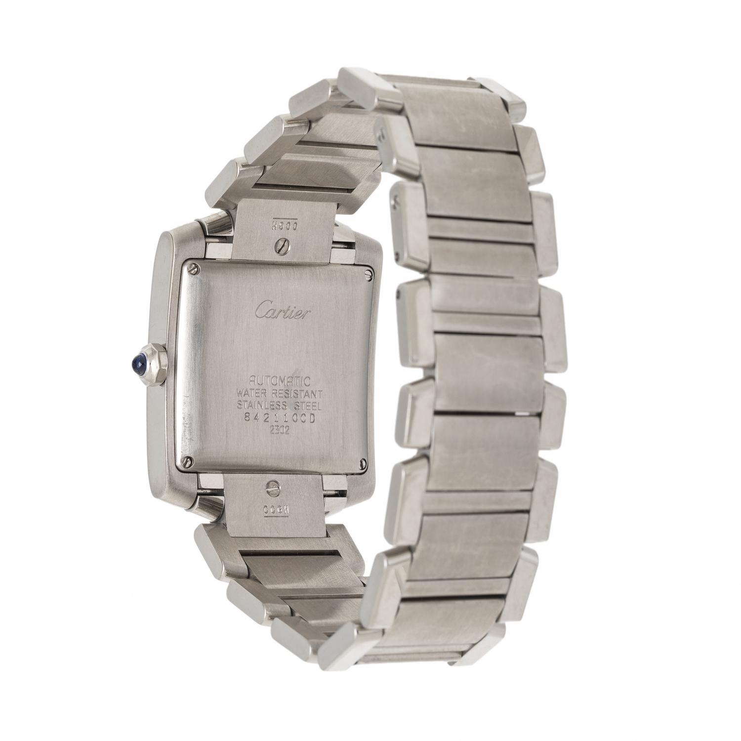 Cartier, Ref. 2302, Stainless Steel 'Tank Française' Automatic Date Watch